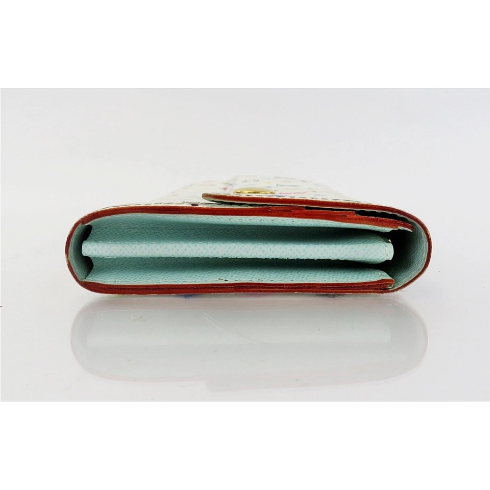 Louis Vuitton White Multicolor Monogram Wallet - Picture 4 of 14